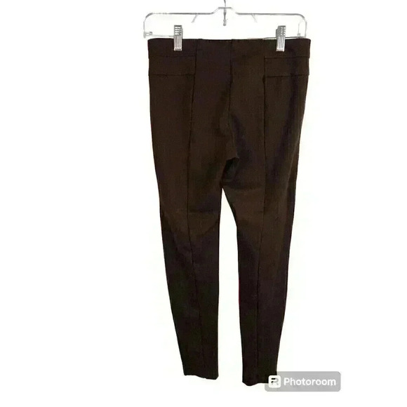 New Directions Belk Brand Small Brown Ponte Knit Pull On Pants Skinny Leg - Picture 4 of 4
